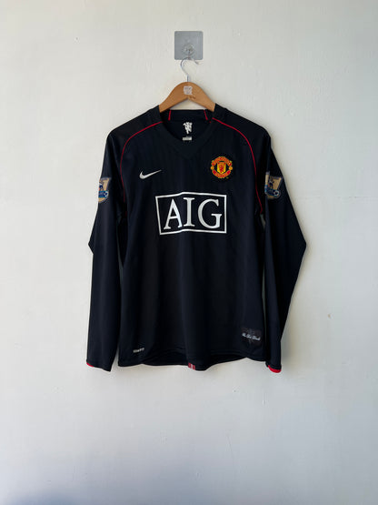 (M) Manchester United 2007-08 Away Long Sleeve Shirt Rooney #10
