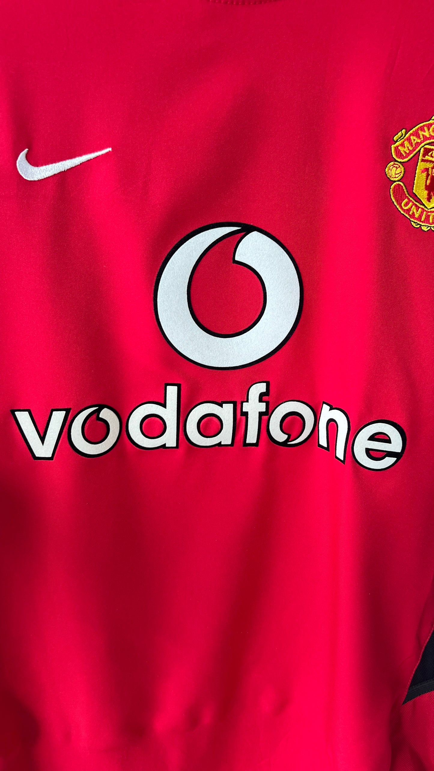 Manchester United 2002-04 Home L/S Shirt Beckham #7 (M)