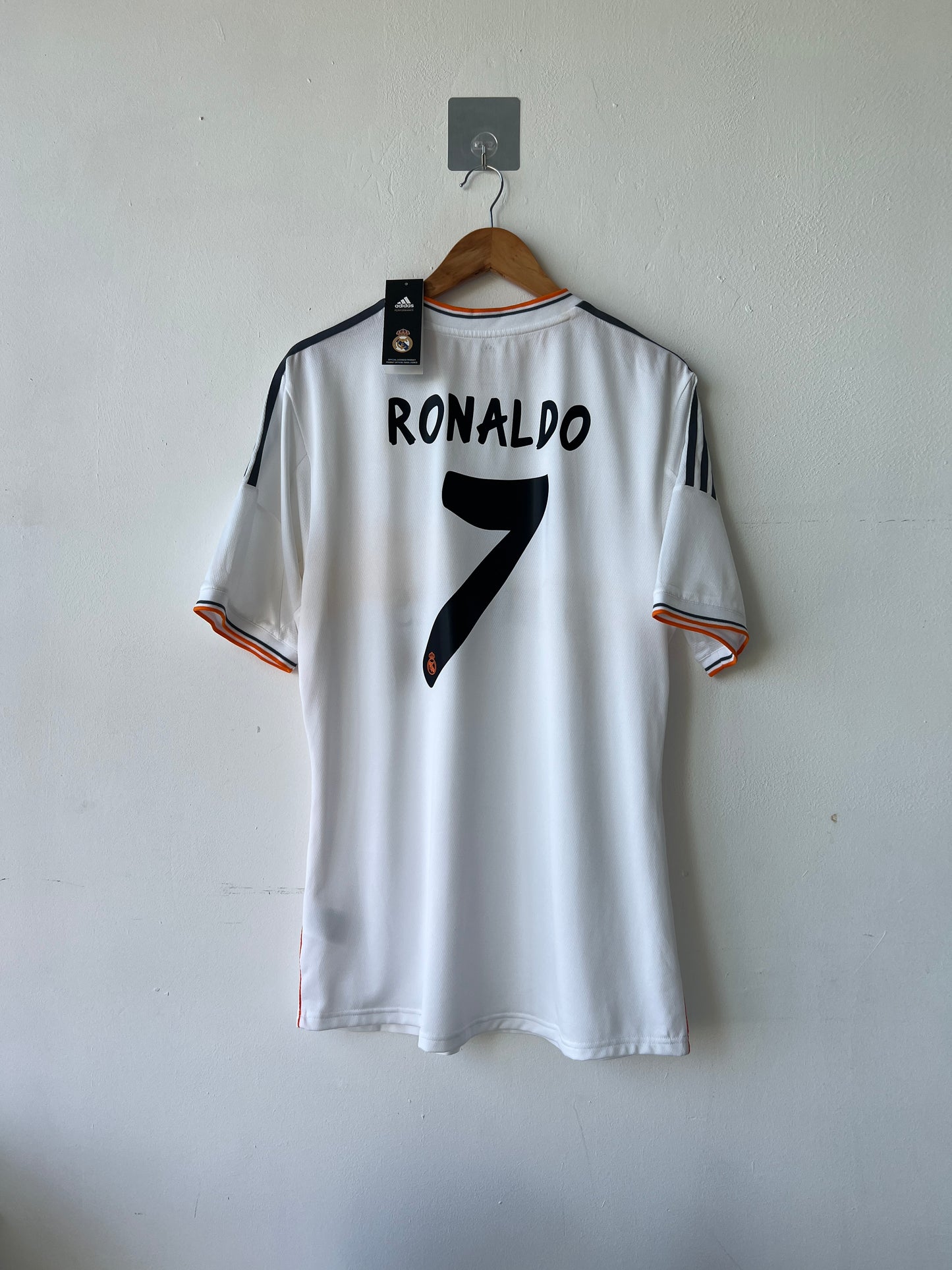 (XL/Size 10) Real Madrid 2013-14 Home Player Issue Ronaldo #7 (NEW)