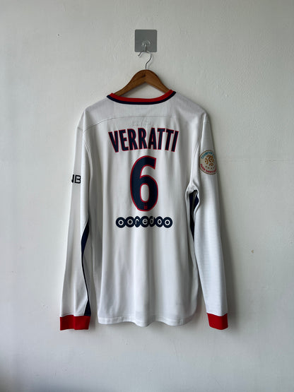(XL) PSG 2015-16 Away Long Sleeve Player Version Shirt Verratti #6
