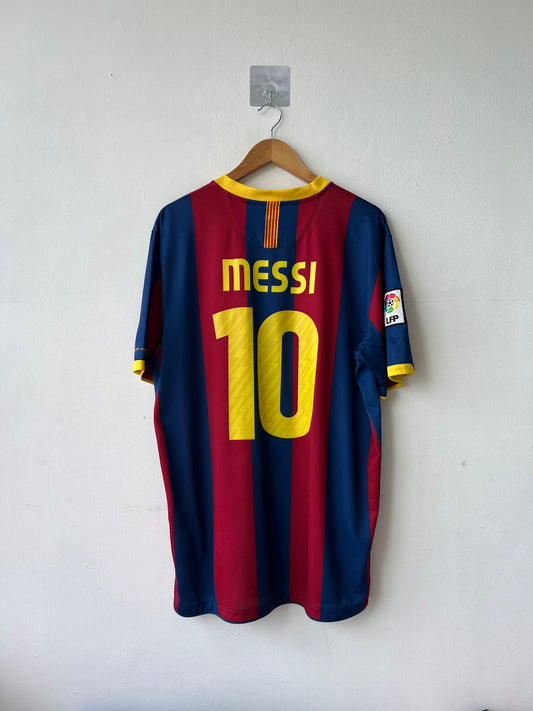 (XL) Barcelona 2010-11 Home Shirt Messi #10