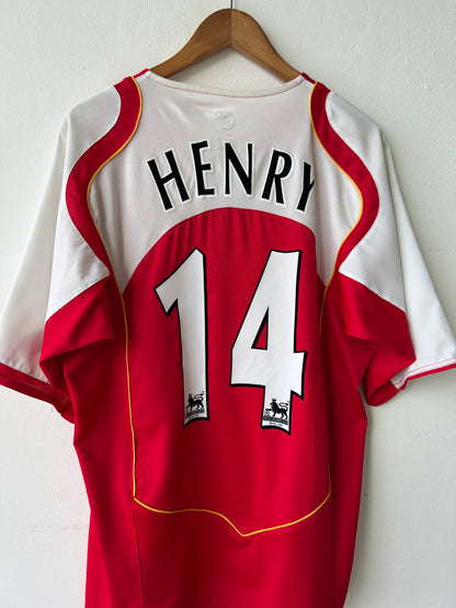 (XL) Arsenal 2004-05 Home Shirt Henry #14