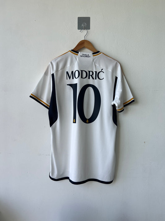 (L) Real Madrid 2023-24 Home Shirt Modric #10