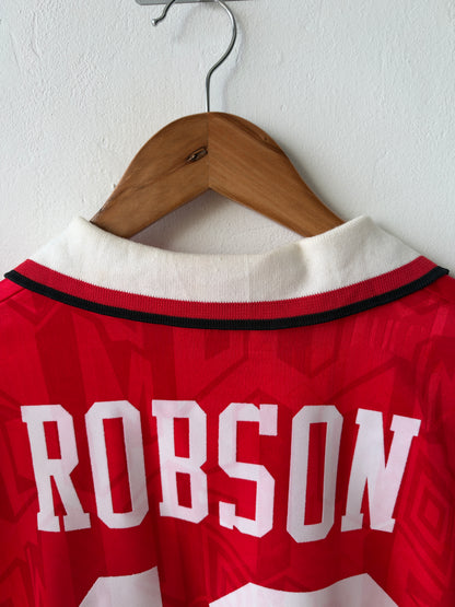 (L) Manchester United 1992-94 Home Shirt Bryan Robson #12