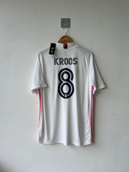 (L) Real Madrid 2020-21 Home Shirt Kroos #8 (NEW)