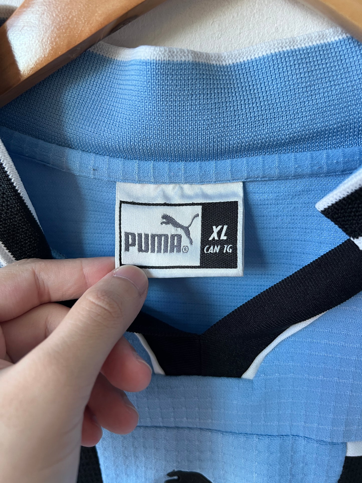 (XL fits L) Lazio 1998-99 Home Shirt (European Sponsor)