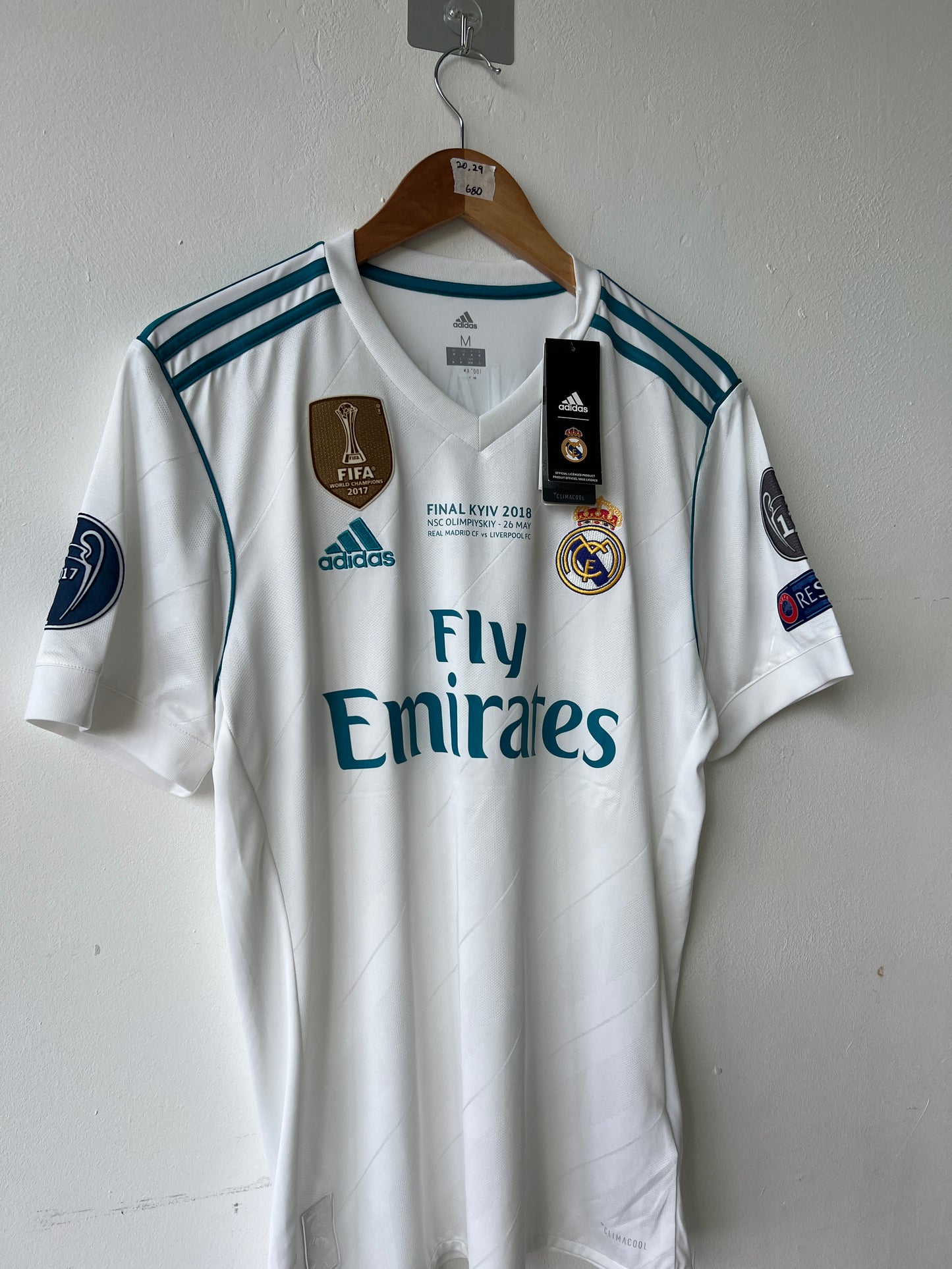 Real Madrid 2017-18 Home UCL MDT Shirt Ronaldo #7 (NEW) (M)