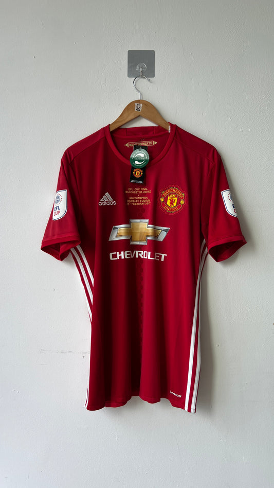 Manchester United 2016-17 EFL Cup Home Shirt Ibrahimovic (L) (Brand New)