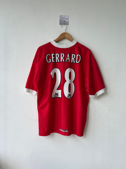 (L) Liverpool 1998-00 Home Shirt Gerrard #28