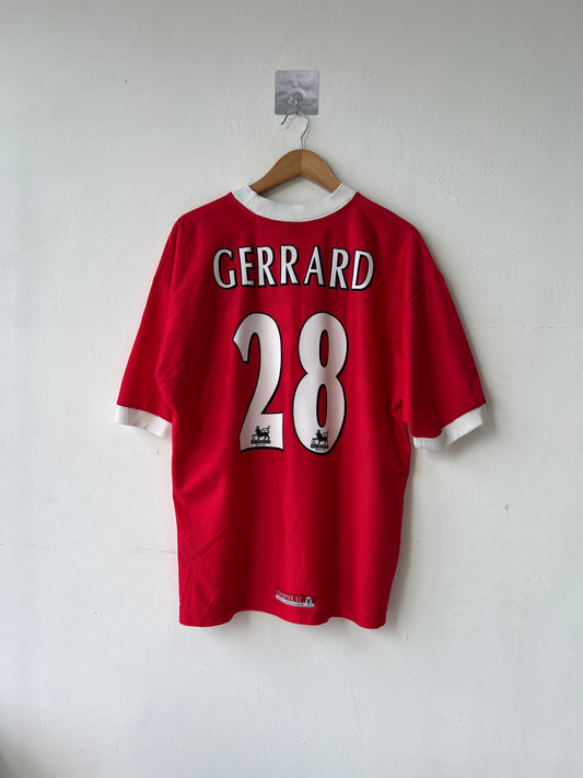(L) Liverpool 1998-00 Home Shirt Gerrard #28