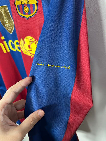 (M) Barcelona 2010-11 Home Long Sleeve Shirt Messi #10