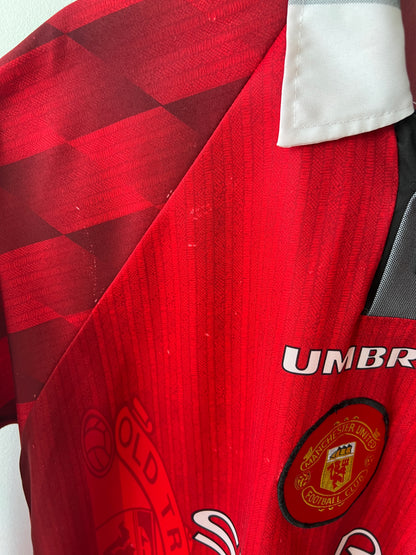 (L) Manchester United 1996-98 Home Long Sleeve Shirt