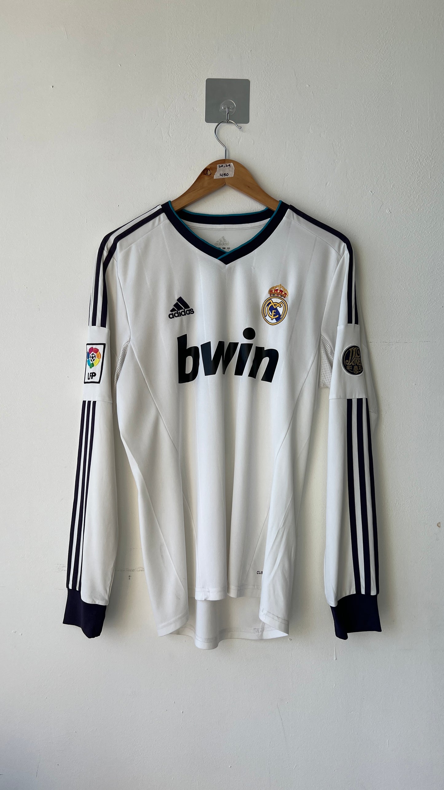 Real Madrid 2012-13 Home L/S Shirt Ronaldo 7 (M)