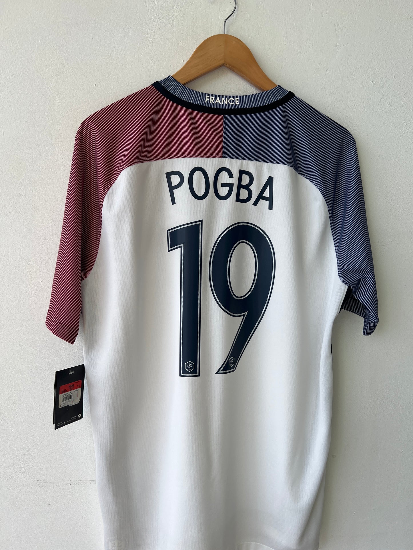 (L) France 2016-17 Home Shirt Pogba #19 (NEW)