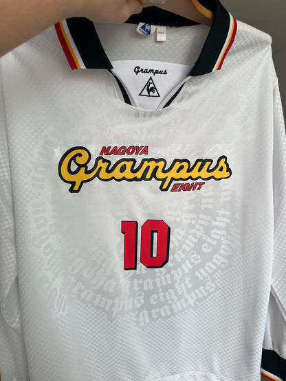 (L/XL) Nagoya Grampus 1998-99 Away Long Sleeve Shirt Stojkovic #10