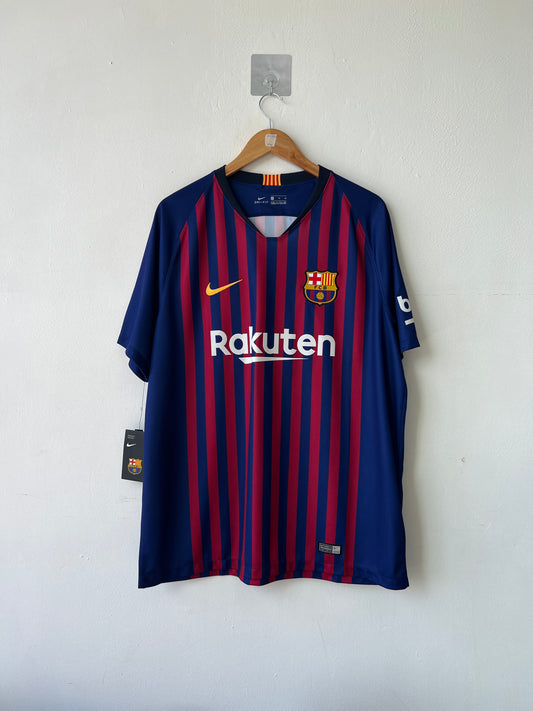 (XL) Barcelona 2018-19 Home Shirt Messi #10 (NEW)