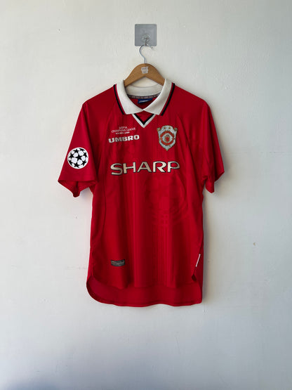 (M) Manchester United 1999-00 Home CL Winners Shirt Beckham #7