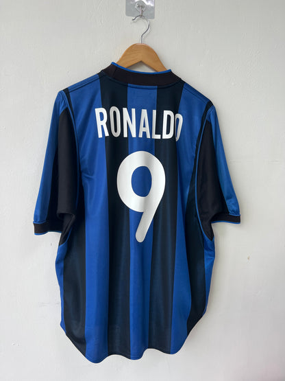(L) Inter Milan 2000-01 Home Shirt Ronaldo #9