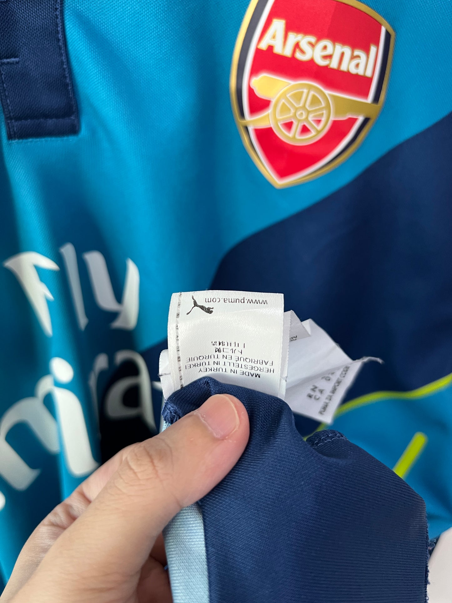 (XL fits L) Arsenal 2014-15 Third Long Sleeve Shirt Ozil #11