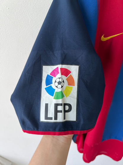 (L) Barcelona 2003-04 Home Shirt Ronaldinho #10