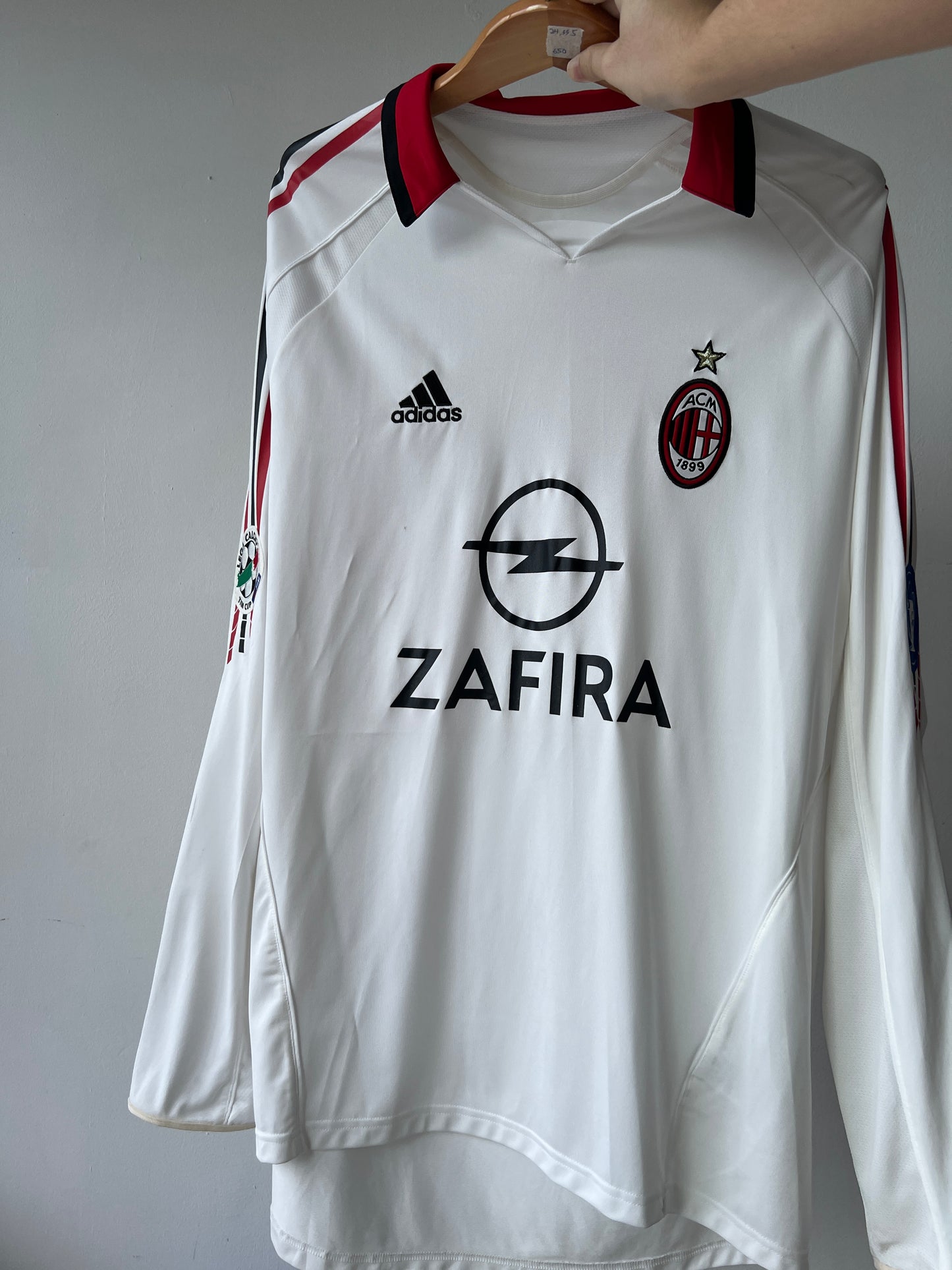 (XL) AC Milan 2005-06 Away Long Sleeve Player Version Shirt Kaka #22