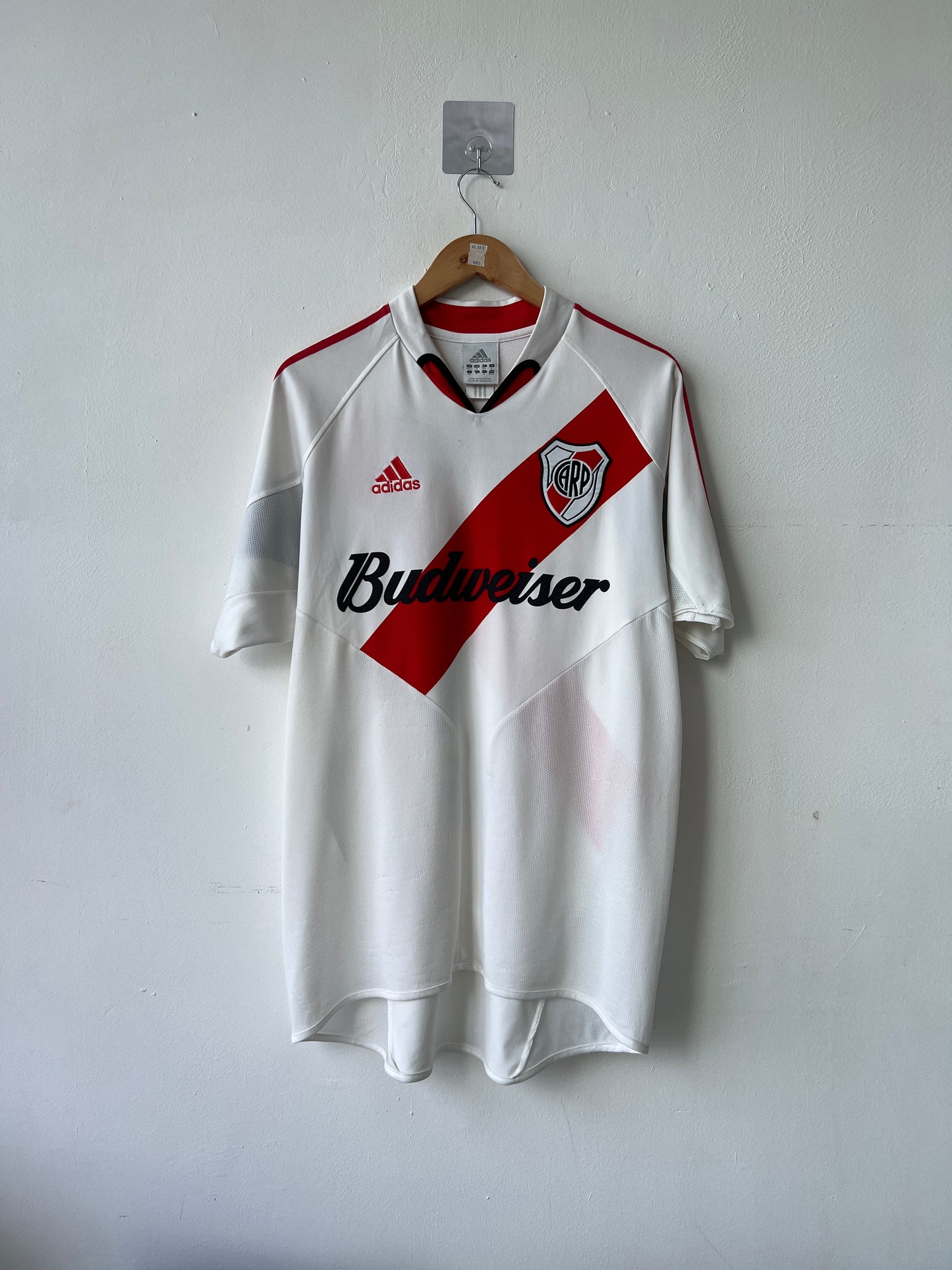 (M fits L) River Plate 2004-05 Home Shirt Salas #11