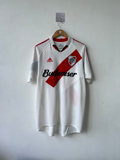 (M fits L) River Plate 2004-05 Home Shirt Salas #11