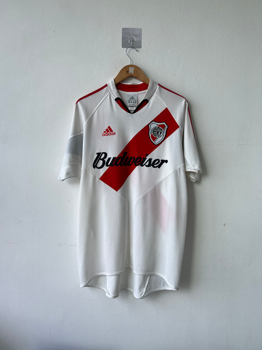 (M fits L) River Plate 2004-05 Home Shirt Salas #11