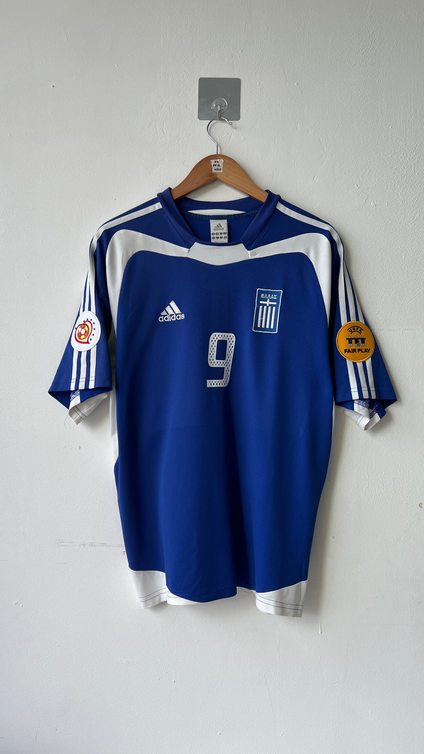 Greece 2004-06 Home Shirt Charisteas #9 (M)