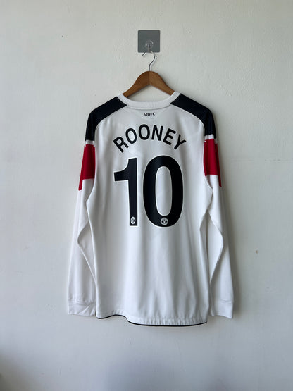 (L) Manchester United 2010-12 Away Long Sleeve Shirt Rooney #10