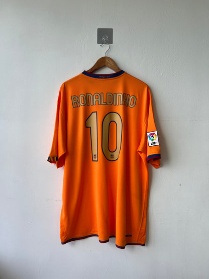 (XXL) Barcelona 2006-08 Away Shirt Ronaldinho #10