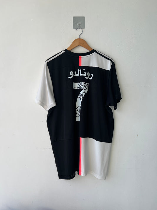 (XL) Juventus 2019-20 Home Shirt Ronaldo #7 (Arabic)