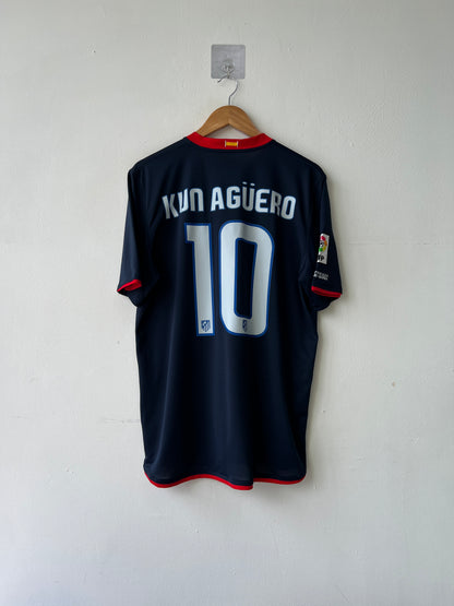 (L) Atletico Madrid 2008-09 Away Shirt Kun Aguero #10