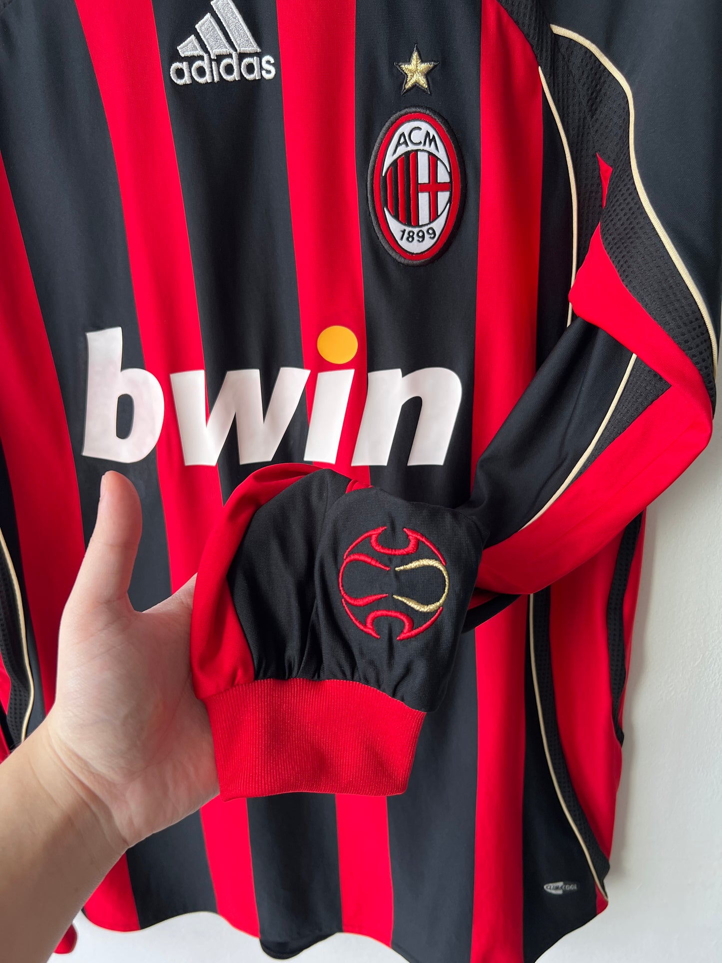 (M) AC Milan 2006-07 Home Long Sleeve Shirt Kaka #22