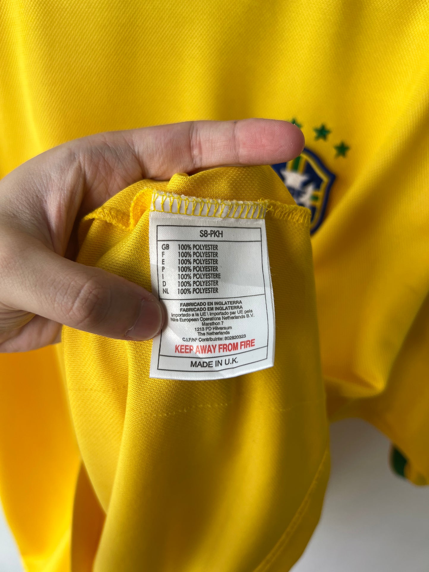 (L) Brazil 1998-00 Home Shirt Ronaldo #9