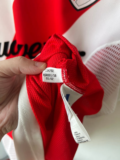 (XL) River Plate 2002-04 Home Player Version Shirt