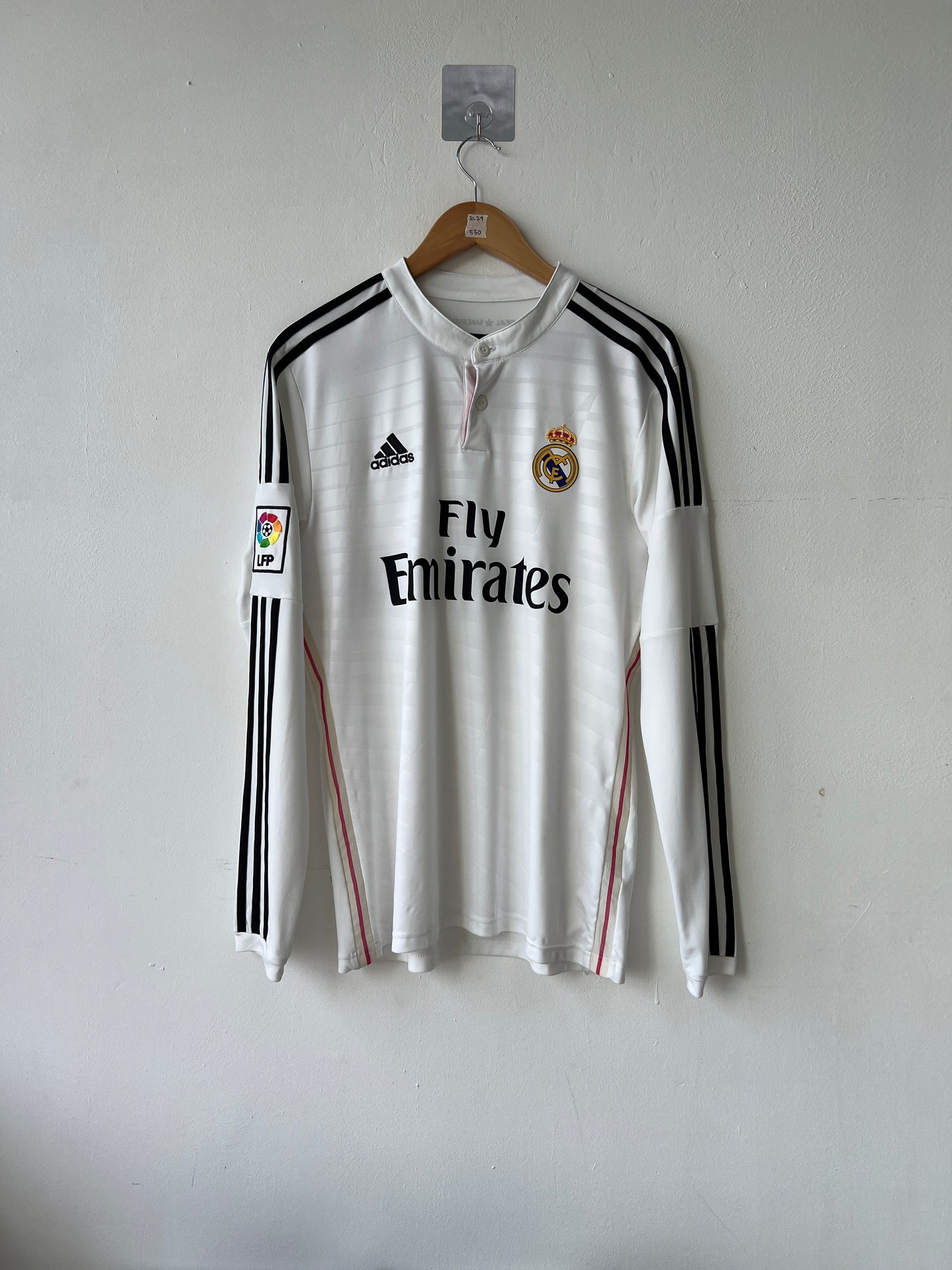 (M) Real Madrid 2014-15 Home Long Sleeve Shirt Ronaldo #7