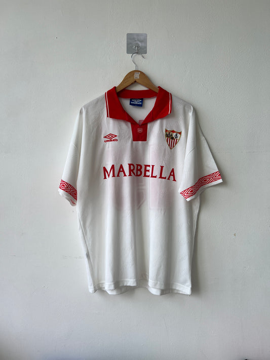 (XL) Sevilla 1994-96 Home Shirt Moacir #15