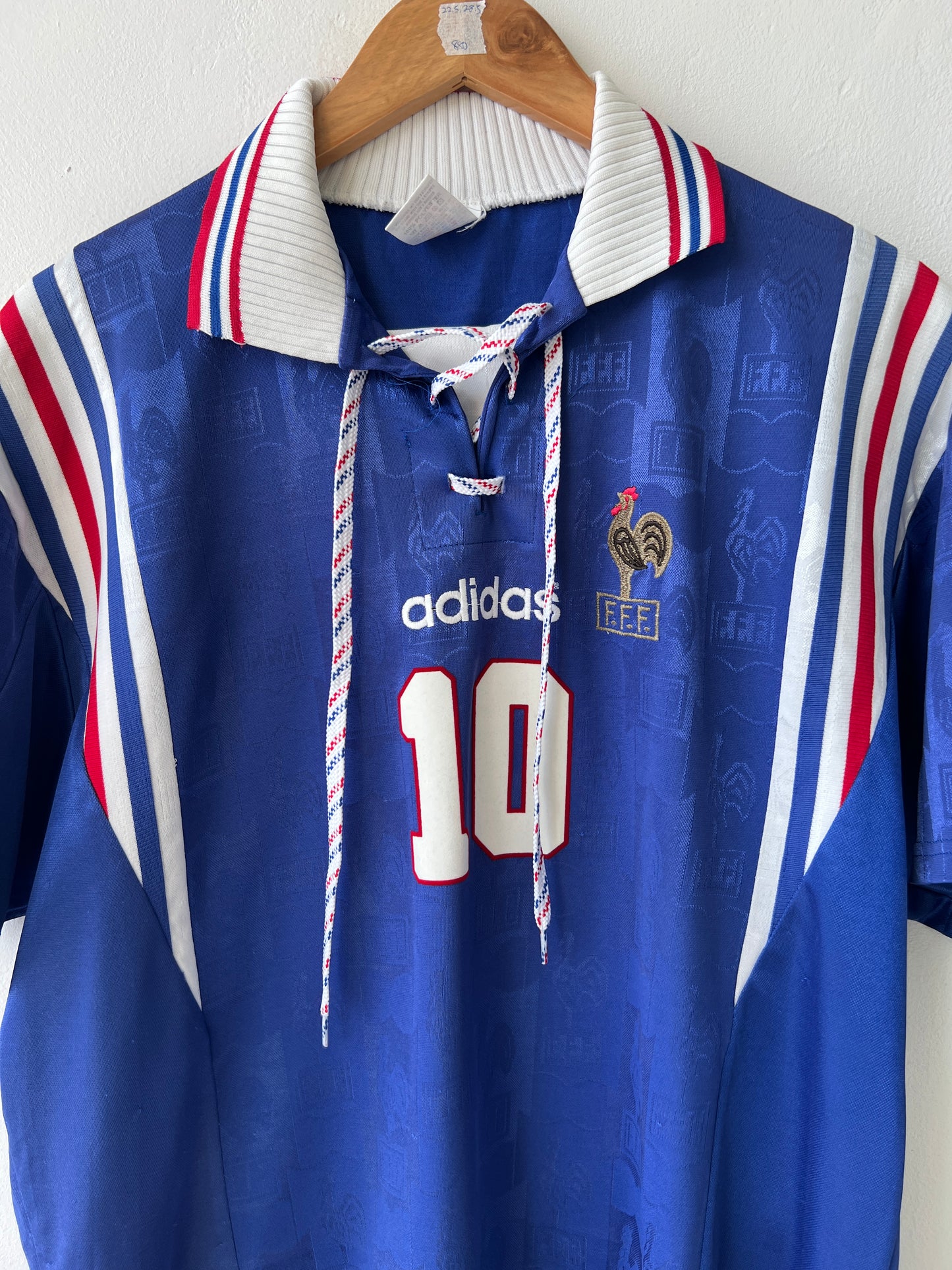 (L) France 1996-98 Home Shirt Zidane #10