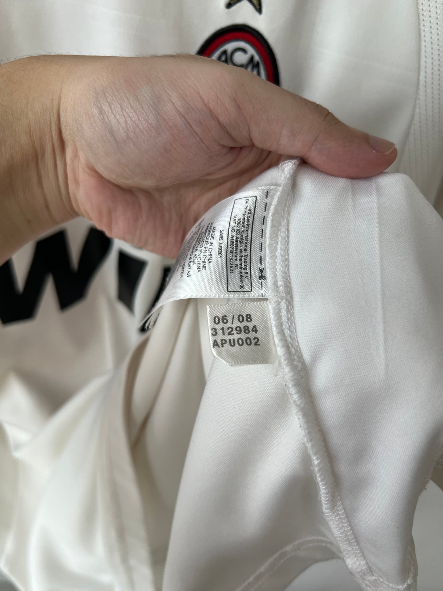 (L fits XL) AC Milan 2008-09 Away Shirt Beckham #32