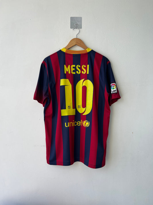 (L) Barcelona 2013-14 Home Shirt Messi #10