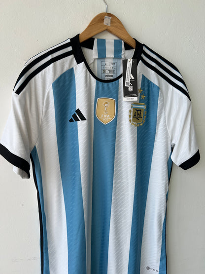 (L) Argentina 2022-24 Home Player Version Shirt (NEW)