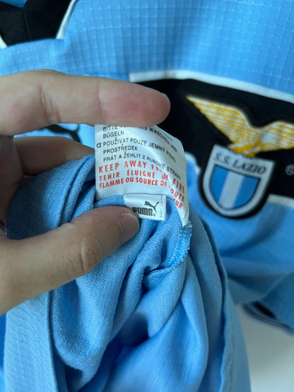 (XL fits L) Lazio 1998-99 Home Shirt (European Sponsor)