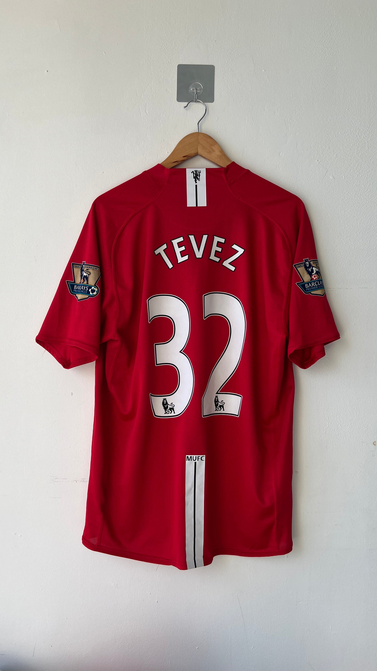 Manchester United 2007-09 Home Shirt Tevez #32 (XL)