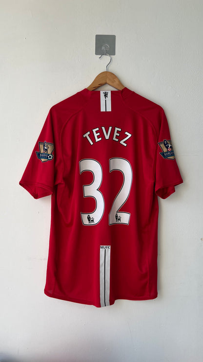 Manchester United 2007-09 Home Shirt Tevez #32 (XL)
