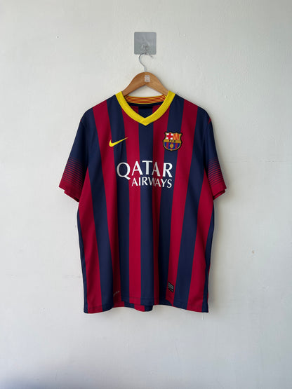 (L) Barcelona 2013-14 Home Shirt Messi #10