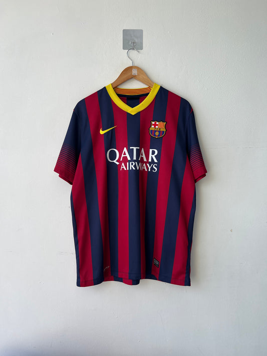 (L) Barcelona 2013-14 Home Shirt Messi #10