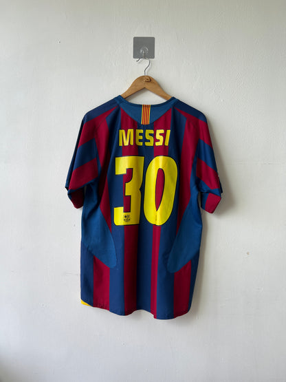 (M) Barcelona 2005-06 Home Shirt Messi #30