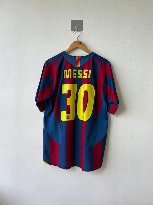 (M) Barcelona 2005-06 Home Shirt Messi #30