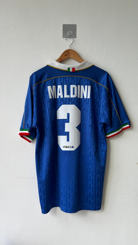 Italy 1995 Home Shirt Maldini #3 (L)